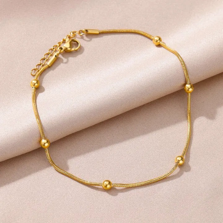 Stainless Steel Beads Anklet Leg or Bracelets