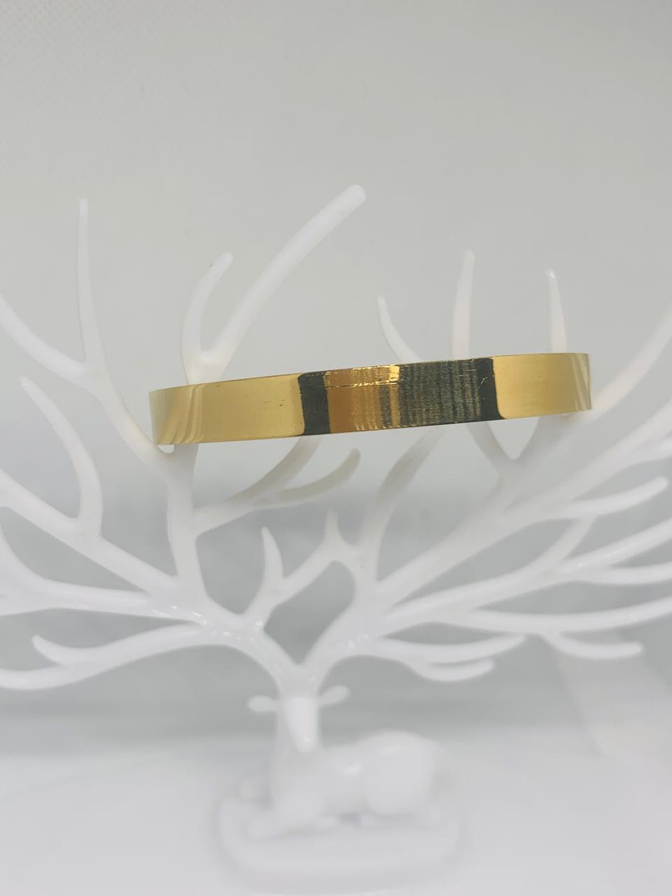 Gold Plated Plain Bracelet for Girls and Boys