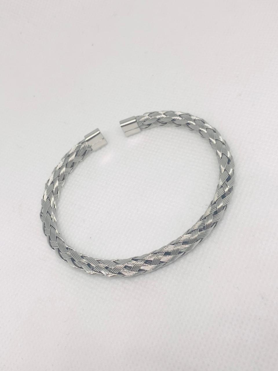Twisted Stainless Steel Bracelet