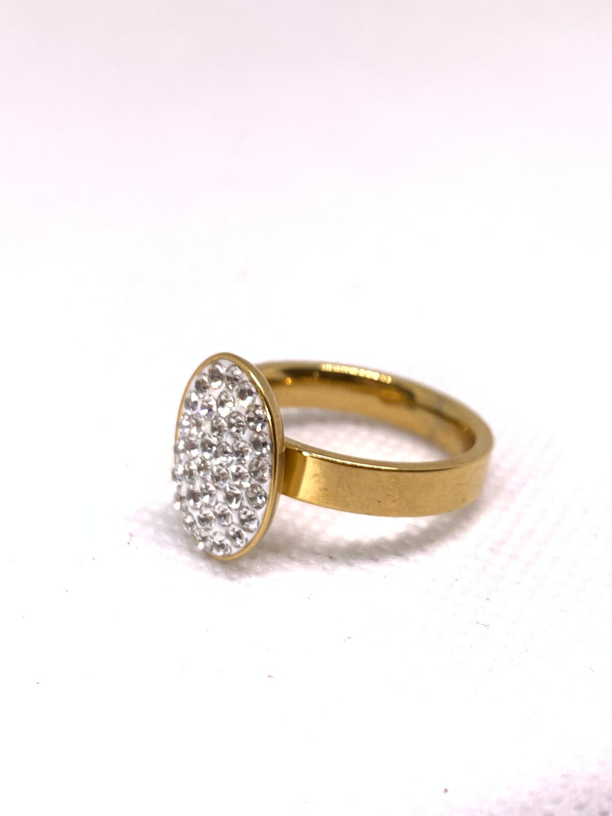 Stainless Steel Ring with stones Cross-border Hot Selling Titanium Steel Ring Female