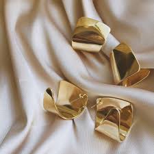 Brass Unusual Fashion Earrings