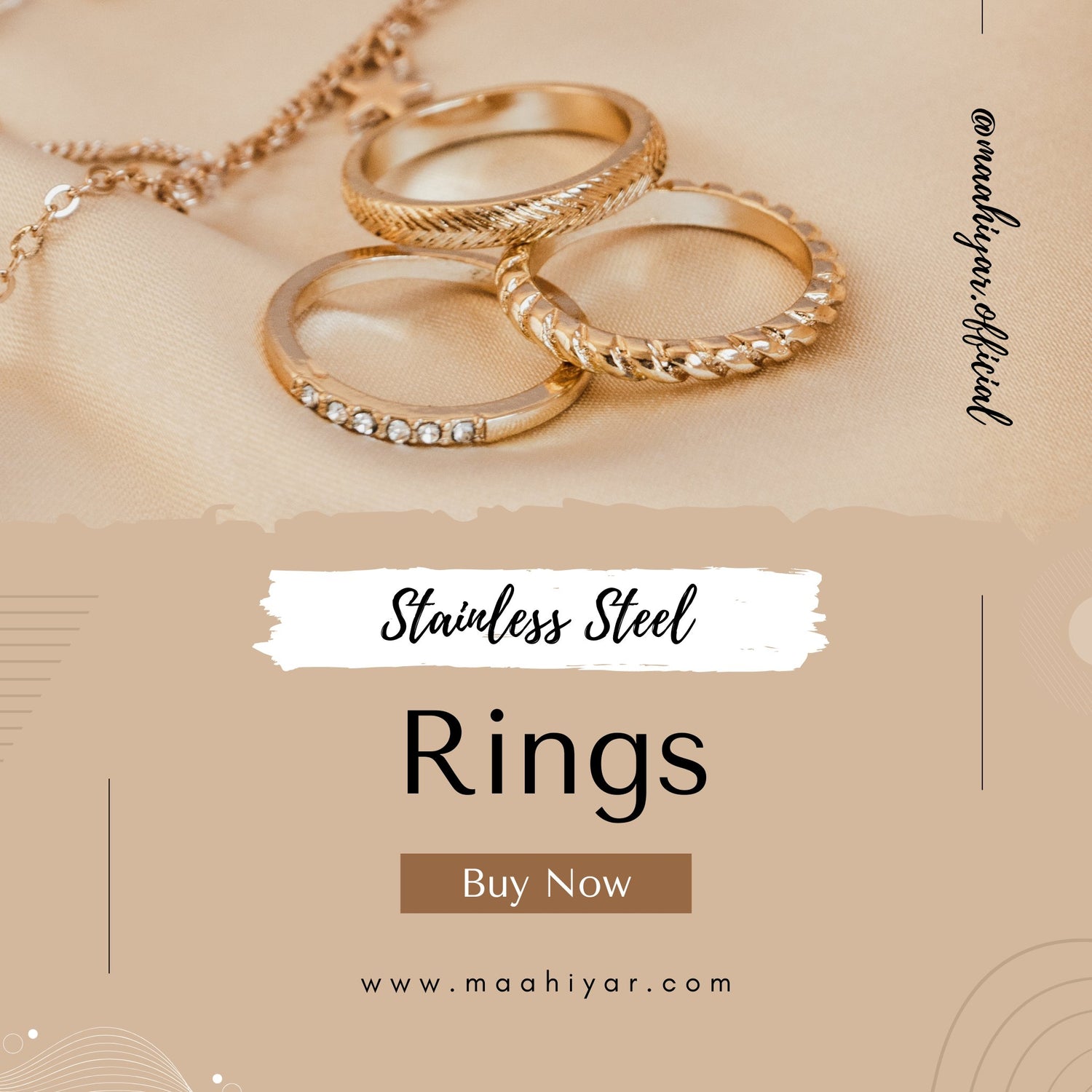 Stainless Steel Rings by Maahiyar