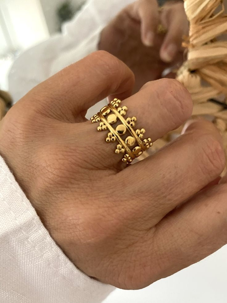 Gold Ring, Fashion Statement Ring, Handmade Jewelry, Gifts for Women