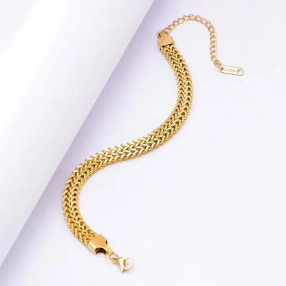 Herringbone Stainless Steel Bracelate