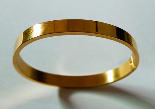 Gold Plated Plain Bracelet for Girls and Boys