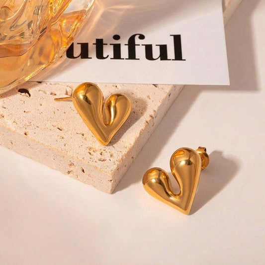 Luxury Design Irregular Heart Earrings