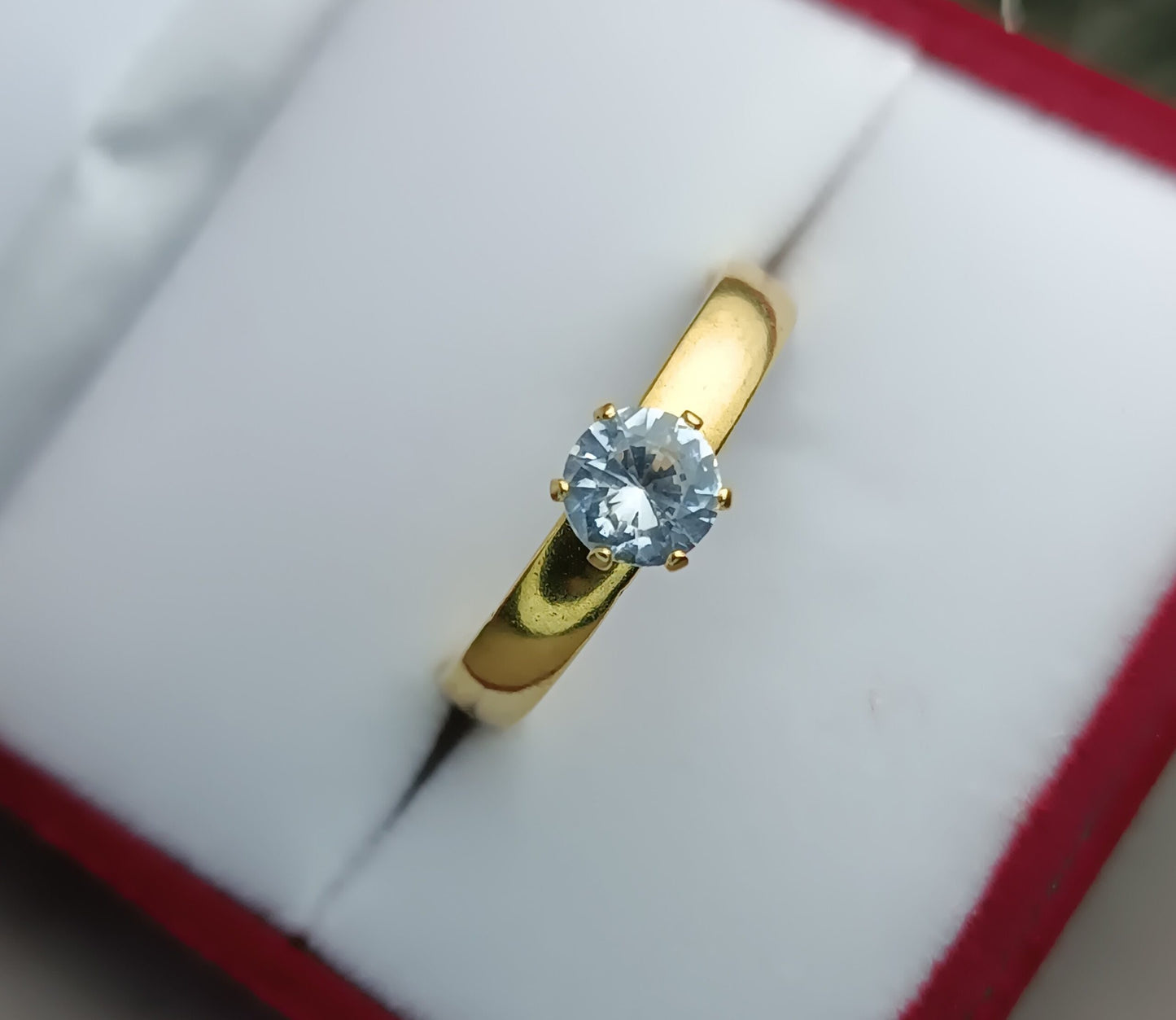 Ring with transparent stone Stainless Steel