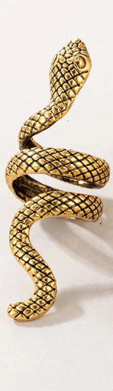 Antique Golden Snake Rings - Adjustable Rings