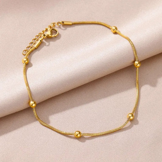 Stainless Steel Beads Anklet Leg or Bracelets