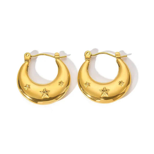 Star Earrings Stainless Steel