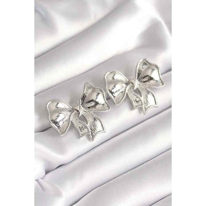 Bow Stainless Steel Stud Earrings for Women