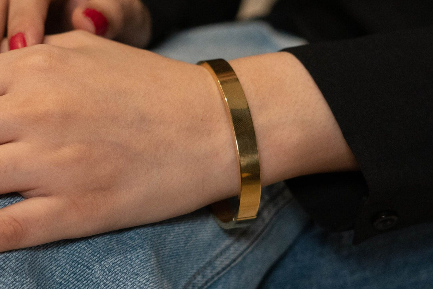 Gold Plated Plain Bracelet for Girls and Boys