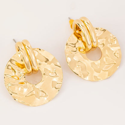 Trendy Irregular Gold Earrings for Women Unique Design and Elegant Look