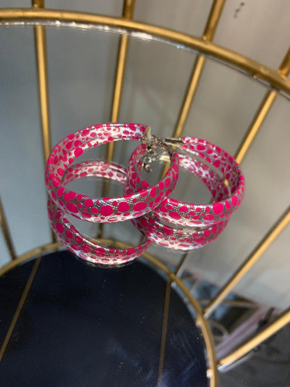 Over sized Hoop Earrings Handmade