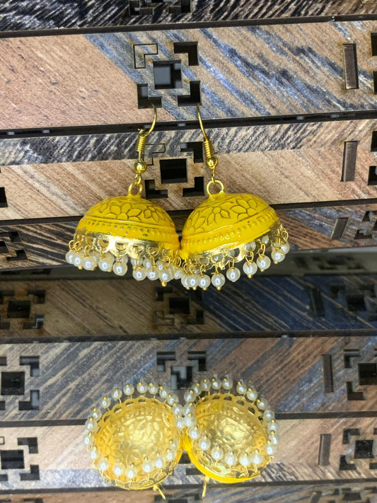 Indian Meena Kumari Bell Earrings