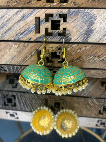 Indian Meena Kumari Bell Earrings
