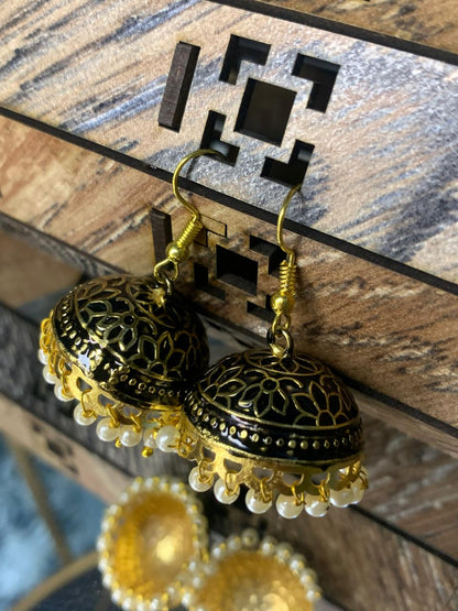 Indian Meena Kumari Bell Earrings