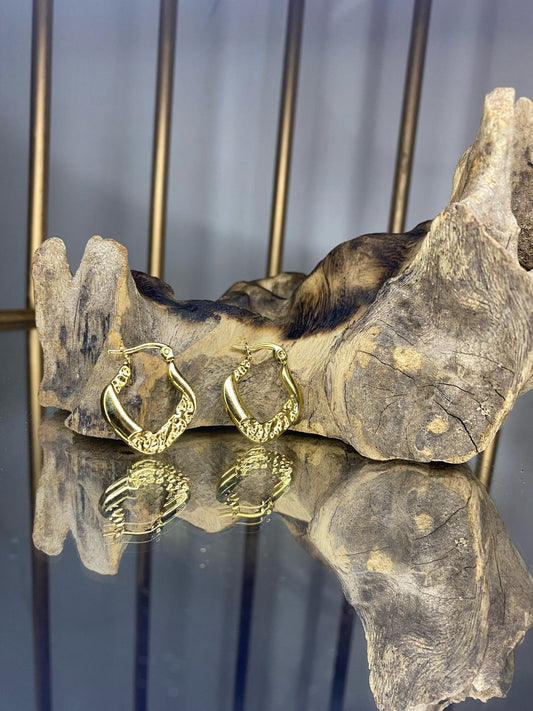 Square Shape Stainless steel Hoop Earrings