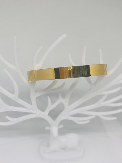 Gold Plated Plain Bracelet for Girls and Boys