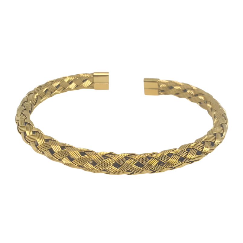 Twisted Stainless Steel Bracelet