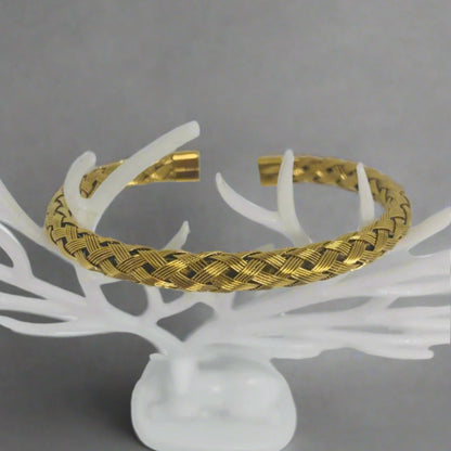Twisted Stainless Steel Bracelet