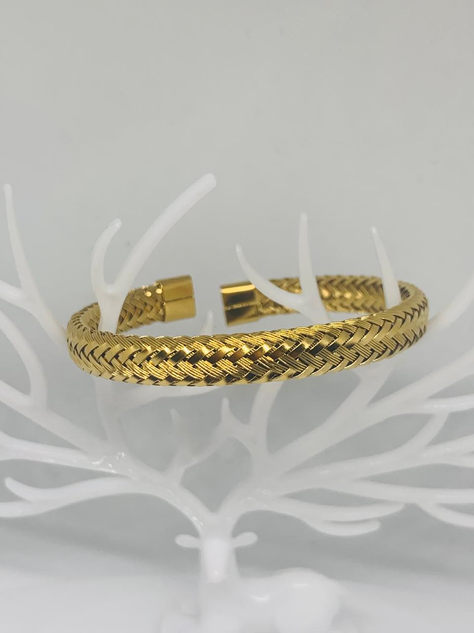 Twisted Stainless Steel Bracelet