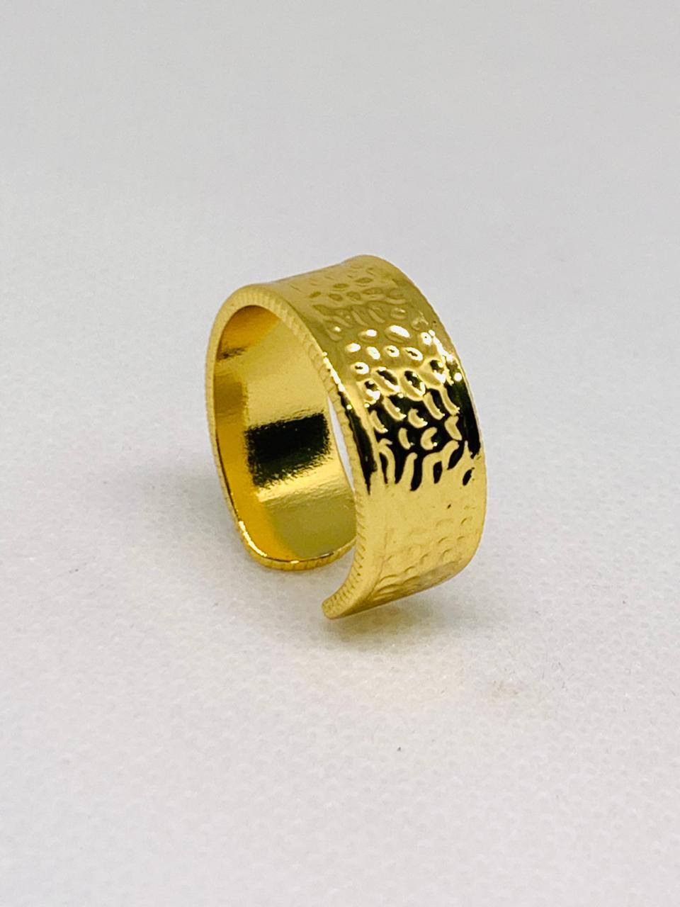 Stainless Steel Ring for Women, Adjustable Open Ring, Fine Statement Fashion Jewelry