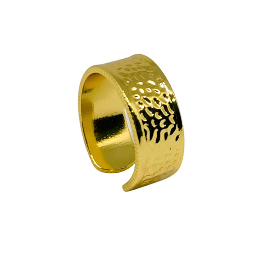 Stainless Steel Ring for Women, Adjustable Open Ring, Fine Statement Fashion Jewelry