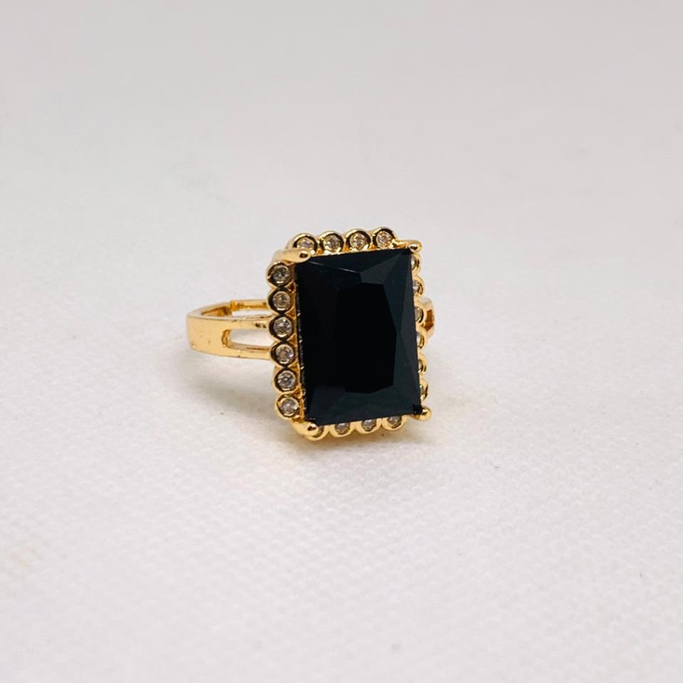 Band Rings Vintage Nickel silver Gemstone Wedding Party Rings for Women