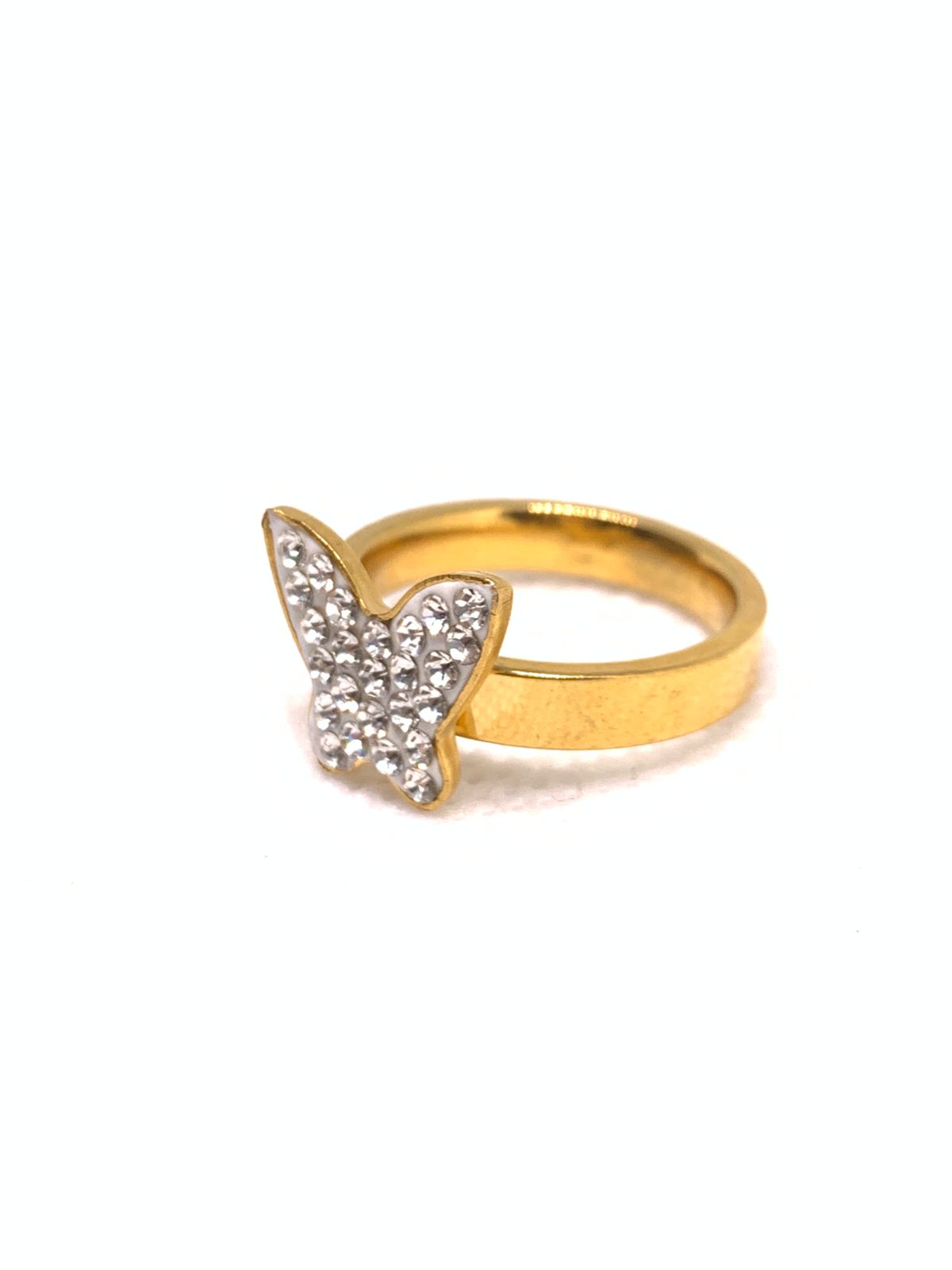 Stainless Steel Ring with stones Cross-border Hot Selling Titanium Steel Ring Female