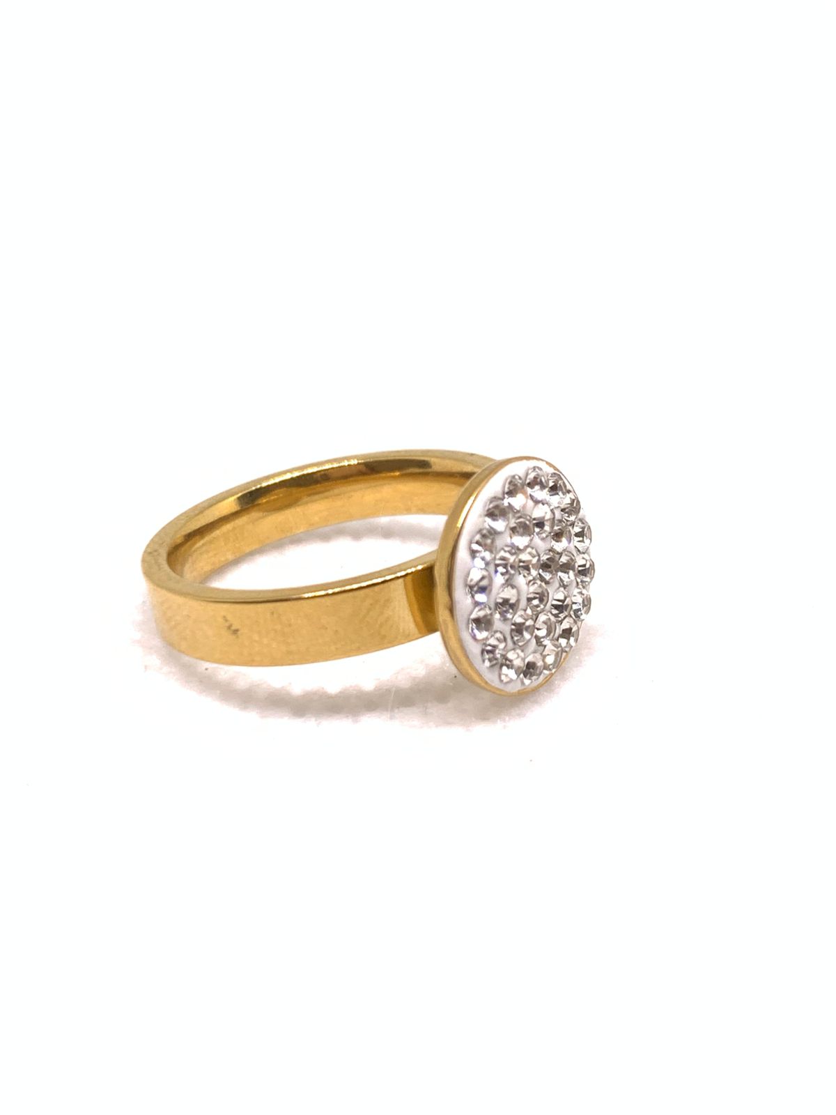 Stainless Steel Ring with stones Cross-border Hot Selling Titanium Steel Ring Female