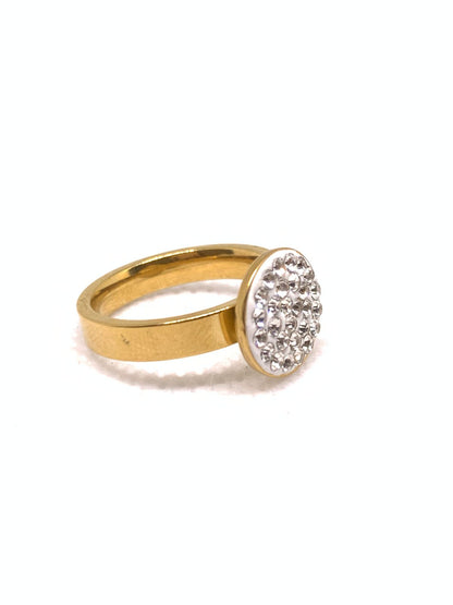 Diamond Weld Women’s Stainless & Titanium Steel Ring – Bold, Elegant, In-Demand