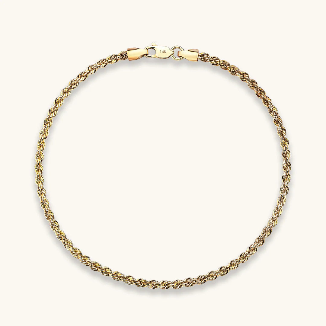 Elegant Stainless Steel Rope Chain Twisted Bracelets