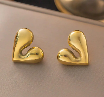 Luxury Design Irregular Heart Earrings