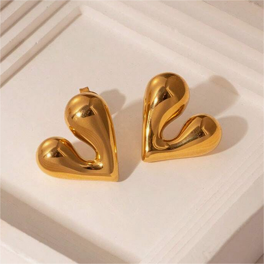 Luxury Design Irregular Heart Earrings