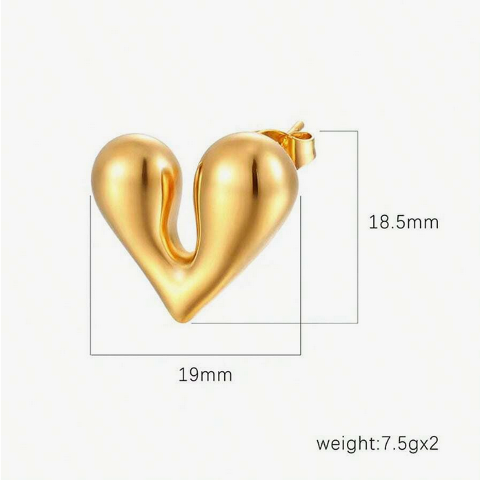 Luxury Design Irregular Heart Earrings