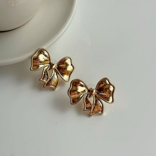 Bow Stainless Steel Stud Earrings for Women