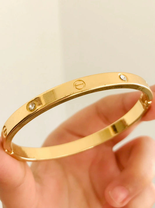 Cartier Gold Stone Bangle – Luxurious and Timeless Bracelet for Women
