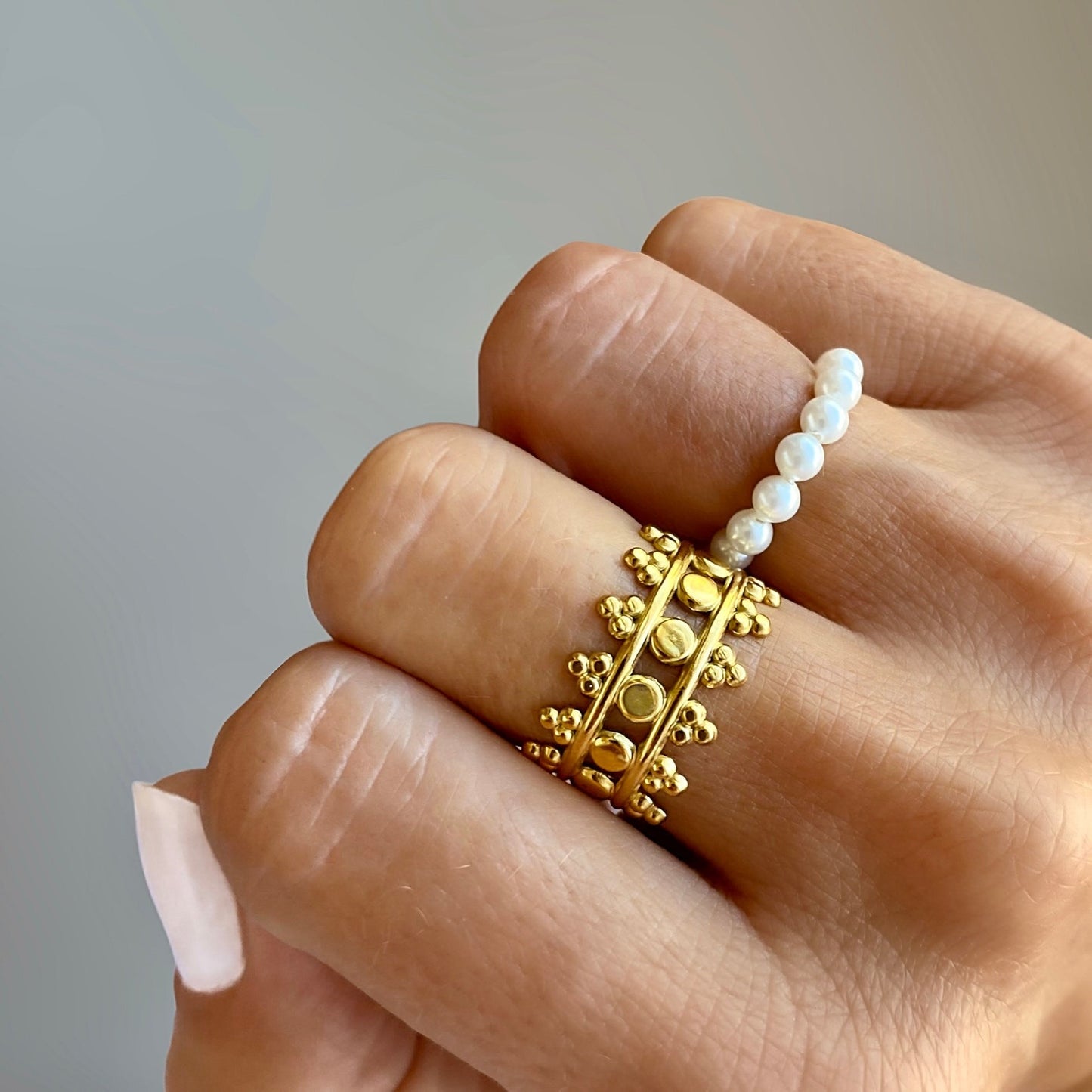 Gold Ring, Fashion Statement Ring, Handmade Jewelry, Gifts for Women