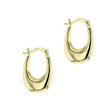 14k Gold-plated Small U Shape Hoop Earrings