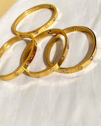 Cartier Gold Stone Bangle – Luxurious and Timeless Bracelet for Women