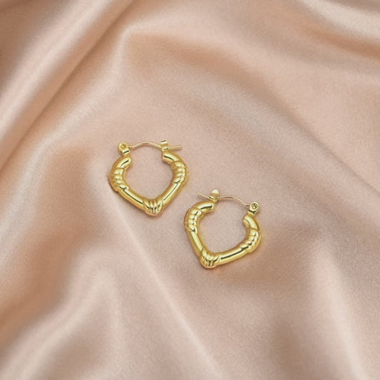 small heart hoops by maahiyar